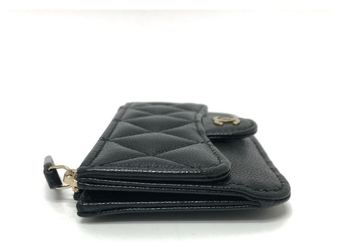 Monedero de cuero caviar Chanel Negro - vista 5