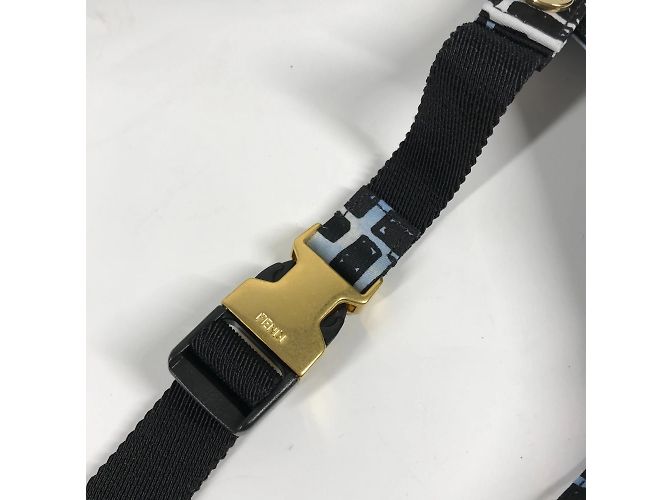 Collaborazione Fendi Joshua Vides Borsa Baguette Zucca Nero Blu - vista 14