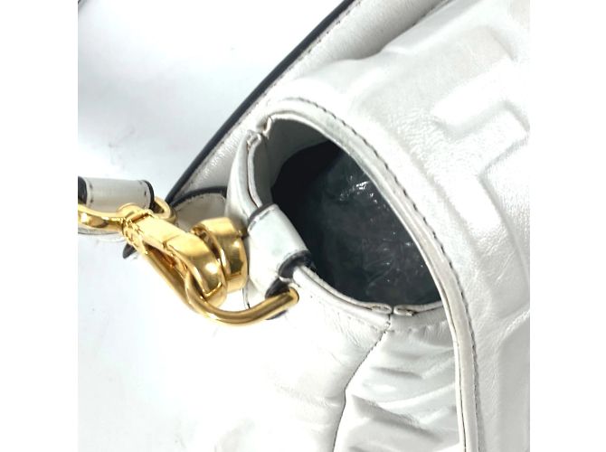 Borsa a secchiello Mamma Zucca 8BR600 di Fendi Bianco - vista 10