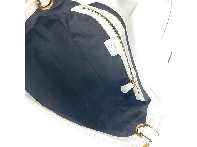 Borsa a secchiello Mamma Zucca 8BR600 di Fendi Bianco - vista 17