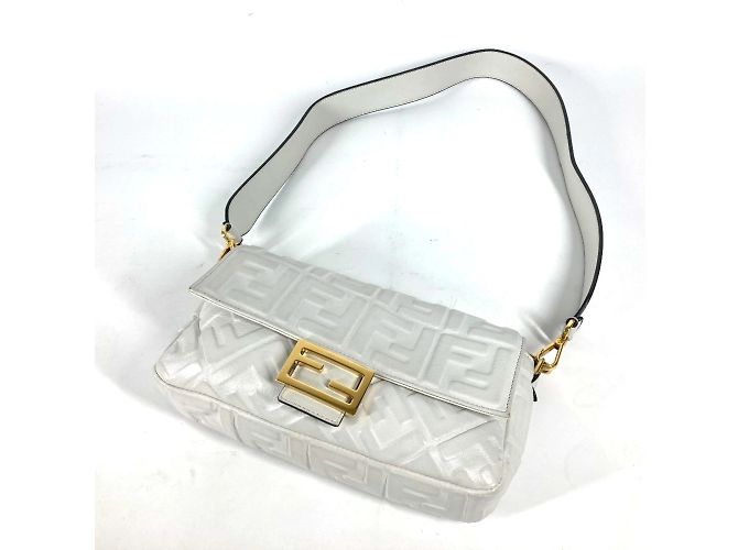 Borsa a secchiello Mamma Zucca 8BR600 di Fendi Bianco - vista 3