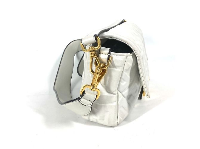 Borsa a secchiello Mamma Zucca 8BR600 di Fendi Bianco - vista 8