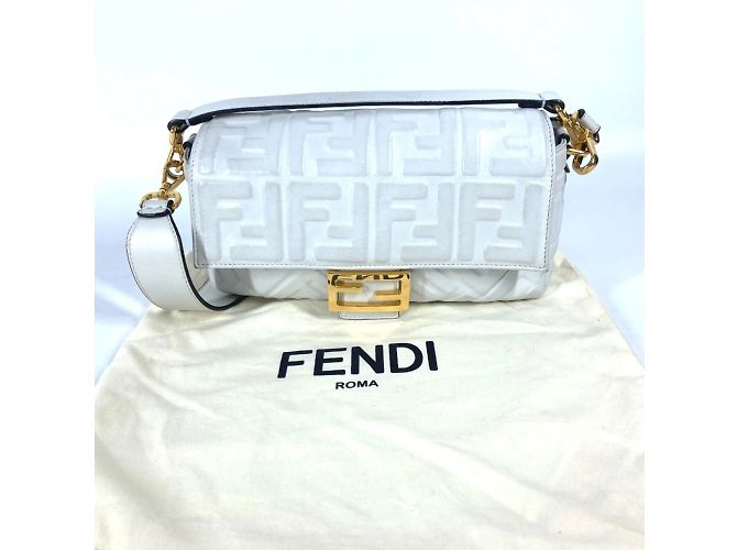Borsa a secchiello Mamma Zucca 8BR600 di Fendi Bianco - vista 9