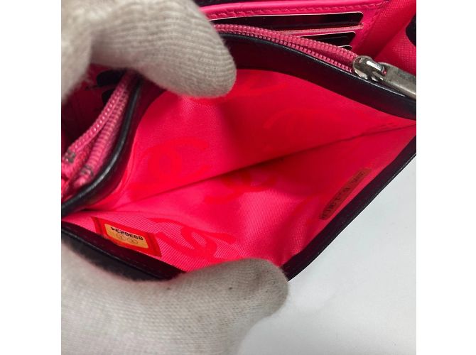 Billetera compacta Chanel Cambon Line CC Coco Mark Negro Blanco - vista 11