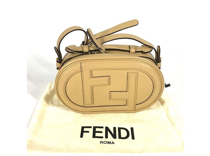 Fendi 8BS058 Bolsa de Câmera Bege - vista 9