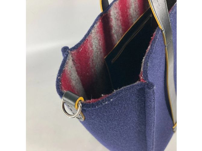 Fendi 7VA390 Schultertasche Marineblau - Ansicht 7