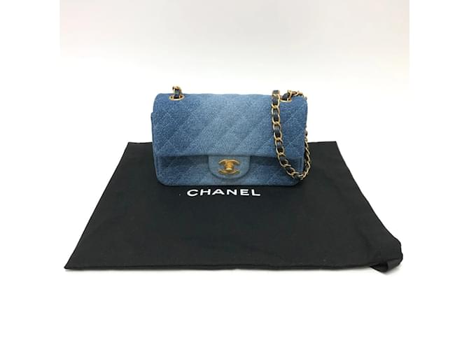 Borsa a Spalla Chanel Matelassé Gradiente Blu - vista 15