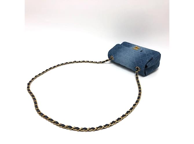 Borsa a Spalla Chanel Matelassé Gradiente Blu - vista 6