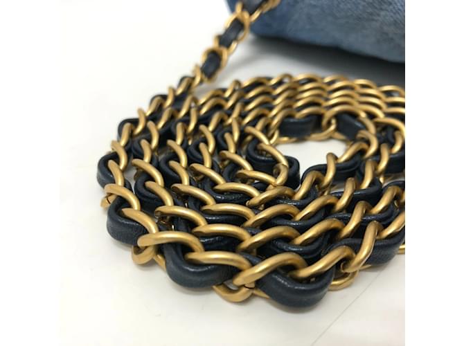 Borsa a Spalla Chanel Matelassé Gradiente Blu - vista 7