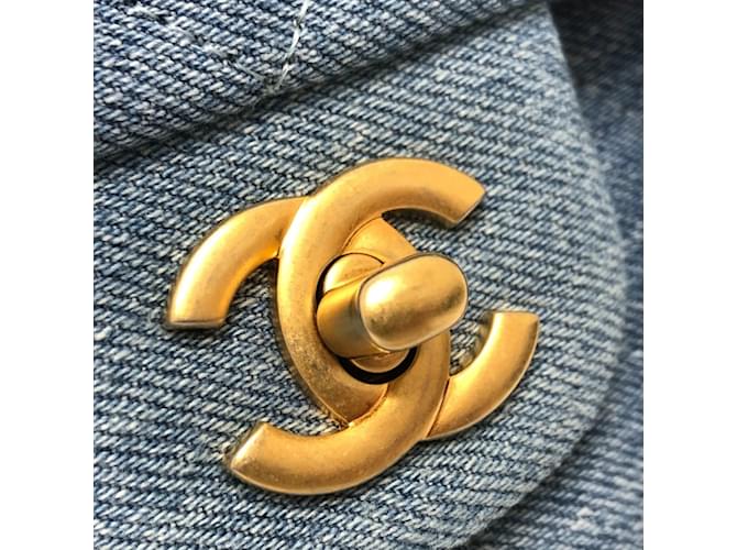 Borsa a Spalla Chanel Matelassé Gradiente Blu - vista 8