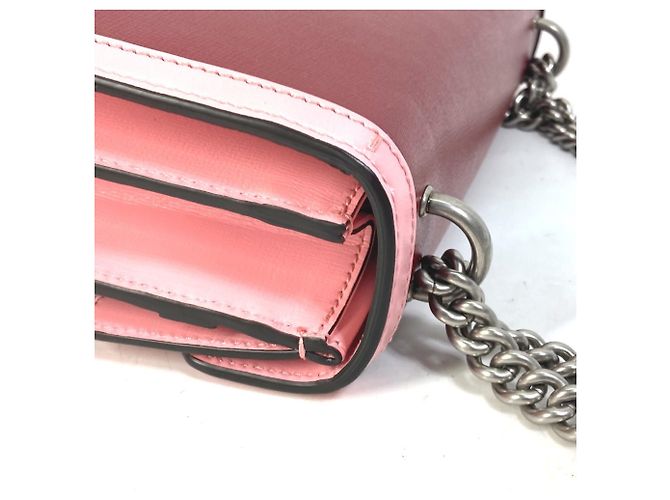 Gucci Bicolor Dionysus Chain Shoulder Bag Pink Red - view 10