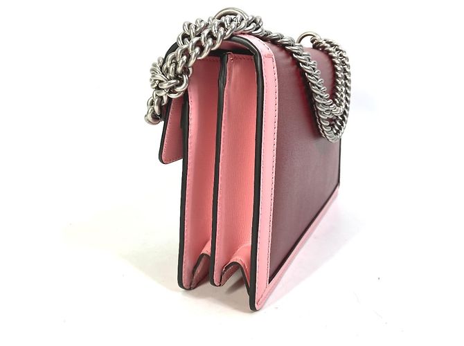 Gucci Bicolor Dionysus Chain Shoulder Bag Pink Red - view 3