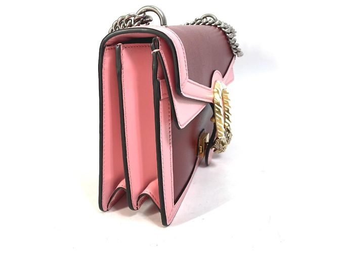 Gucci Bicolor Dionysus Chain Shoulder Bag Pink Red - view 4