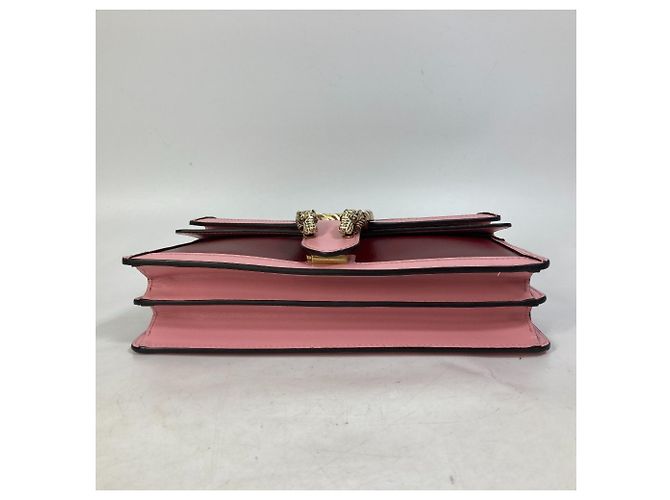 Gucci Bicolor Dionysus Chain Shoulder Bag Pink Red - view 6