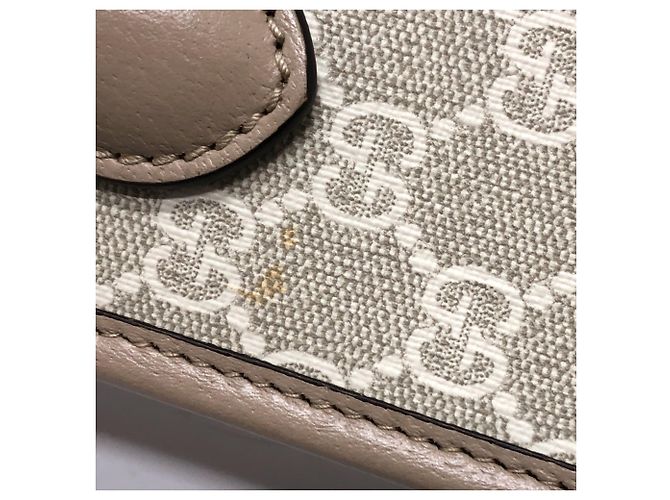 Borsa tote Gucci GG Supreme Interlocking G Beige - vista 9