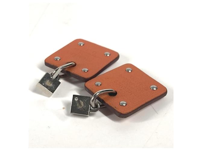 Hermès Orecchini Hermes Heart Asdukur PM Argento Arancione - vista 6