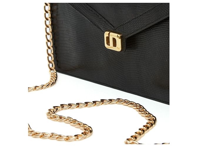 Borsa Sac Pochette Dior Precious Nera degli anni '80 con 2 manici Nero - vista 4