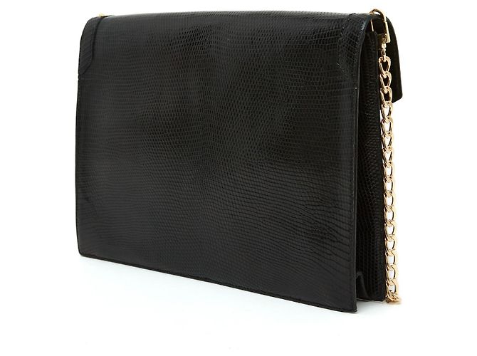 Borsa Sac Pochette Dior Precious Nera degli anni '80 con 2 manici Nero - vista 5