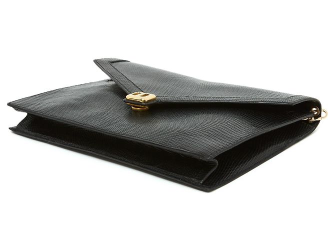 Borsa Sac Pochette Dior Precious Nera degli anni '80 con 2 manici Nero - vista 6
