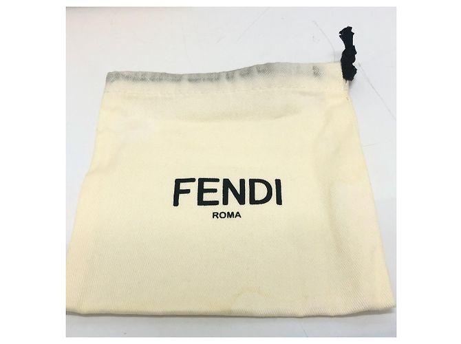 Fendi Gray Leather Bi-Fold Wallet Brown - view 12