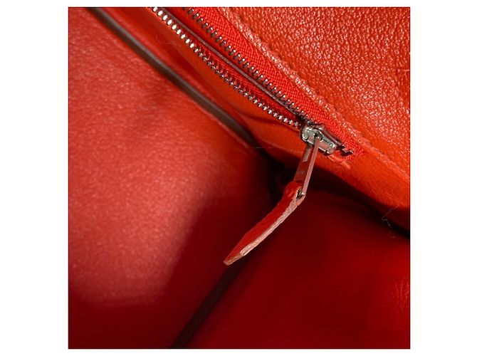Hermès Borsa tote Hermes Birkin 30 Arancione - vista 15