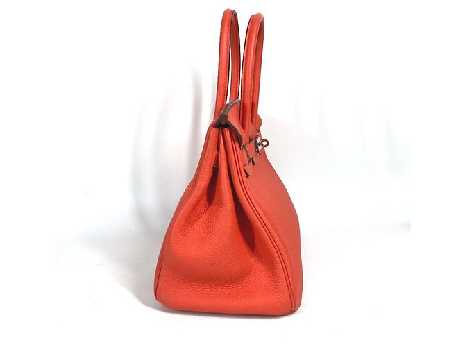 Hermès Borsa tote Hermes Birkin 30 Arancione - vista 2