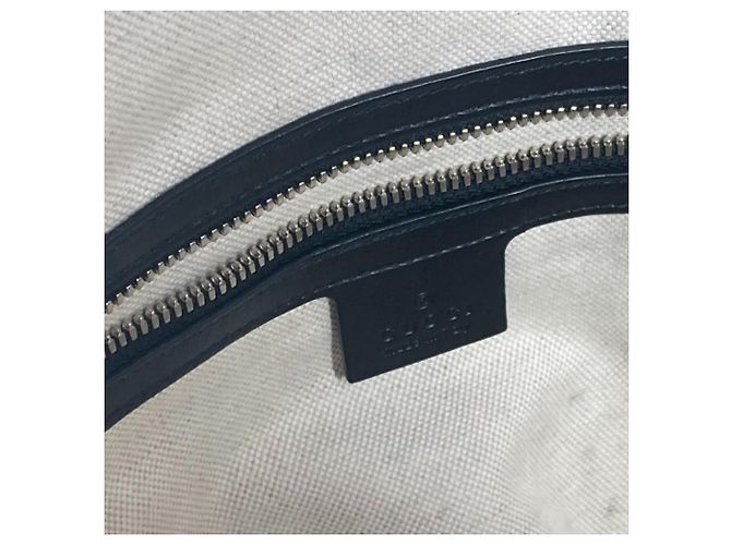 Borsa Boston in pelle nera Gucci 625772 Nero - vista 14
