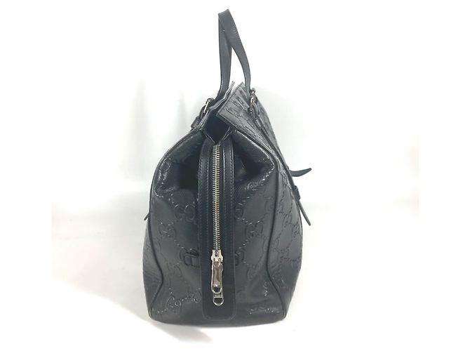 Borsa Boston in pelle nera Gucci 625772 Nero - vista 3