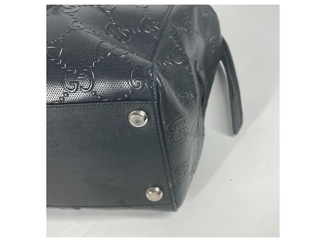Borsa Boston in pelle nera Gucci 625772 Nero - vista 6