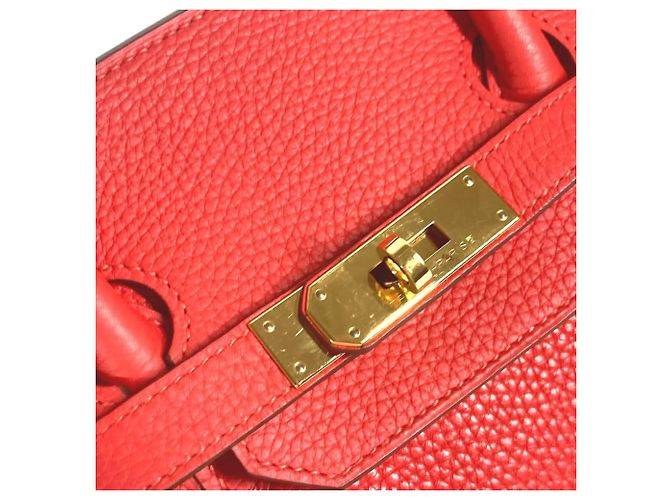 Hermès Bolsa tote Hermes Birkin 35 Vermelho - vista 11