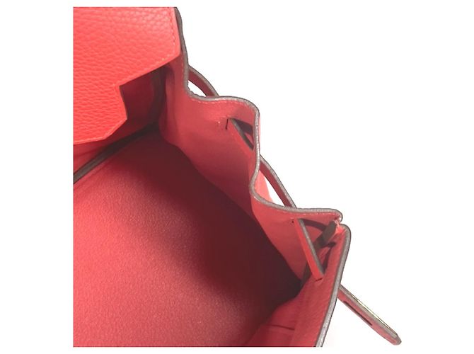 Hermès Bolsa tote Hermes Birkin 35 Vermelho - vista 14