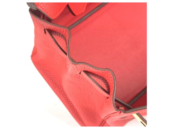 Hermès Bolsa tote Hermes Birkin 35 Vermelho - vista 15