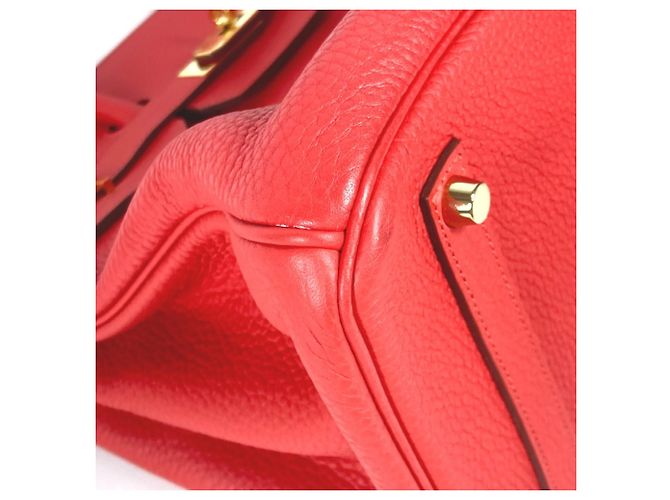 Hermès Bolsa tote Hermes Birkin 35 Vermelho - vista 6