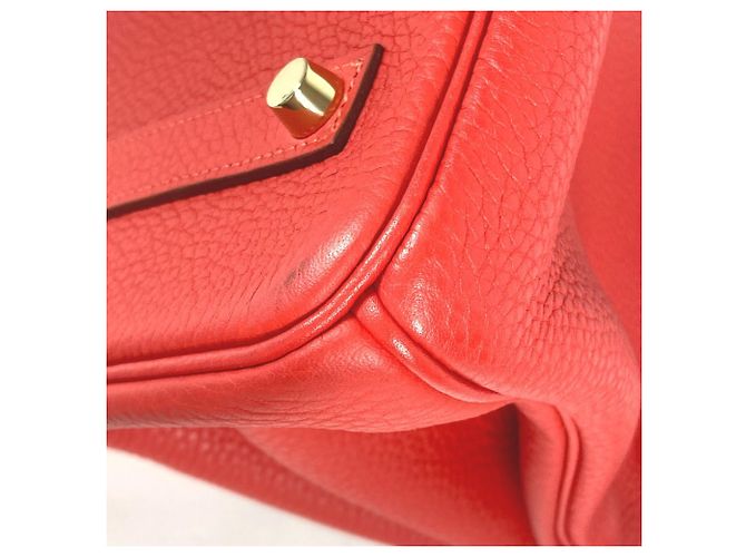 Hermès Bolsa tote Hermes Birkin 35 Vermelho - vista 7