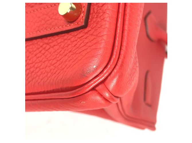 Hermès Bolsa tote Hermes Birkin 35 Vermelho - vista 8
