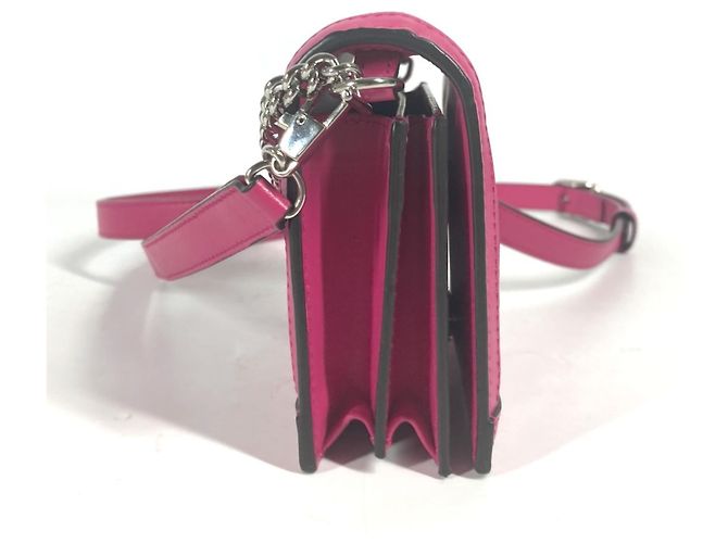 Bolsa de ombro Gucci GG Matelassé em couro acolchoado Rosa - vista 3