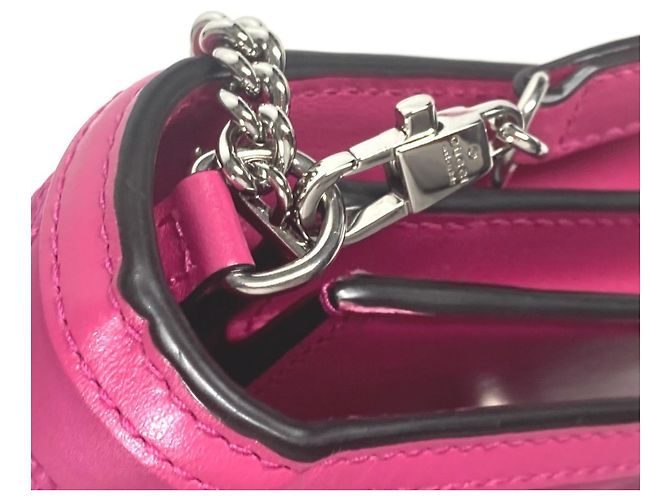 Bolsa de ombro Gucci GG Matelassé em couro acolchoado Rosa - vista 7