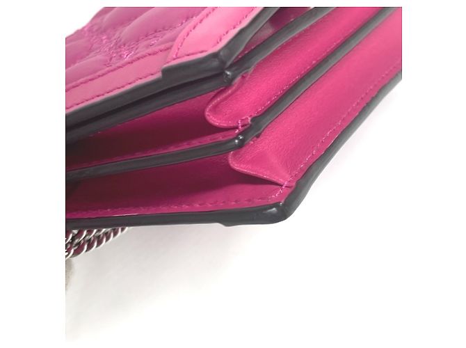Bolsa de ombro Gucci GG Matelassé em couro acolchoado Rosa - vista 9