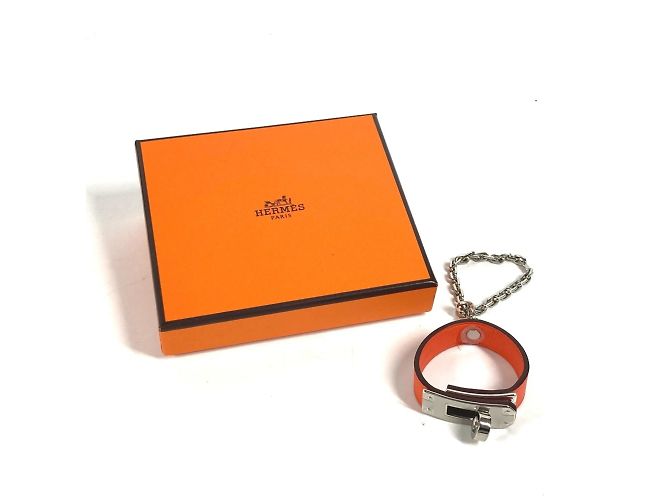 Porta guanti charm Kelly di Hermès Arancione - vista 11
