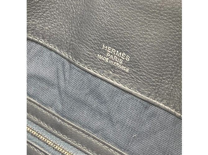 Hermès Borsa Clutch Hermes City Slide Blu navy - vista 11