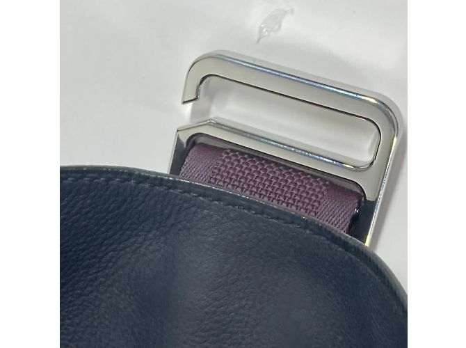 Hermès Borsa Clutch Hermes City Slide Blu navy - vista 13