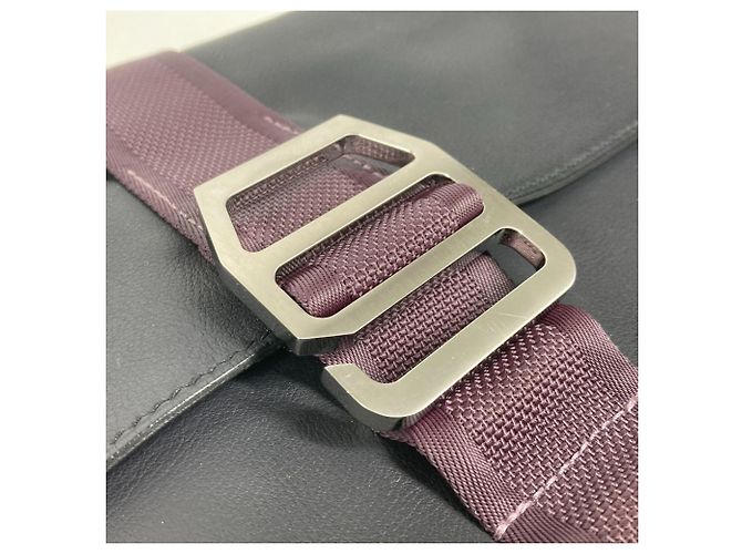 Hermès Borsa Clutch Hermes City Slide Blu navy - vista 3