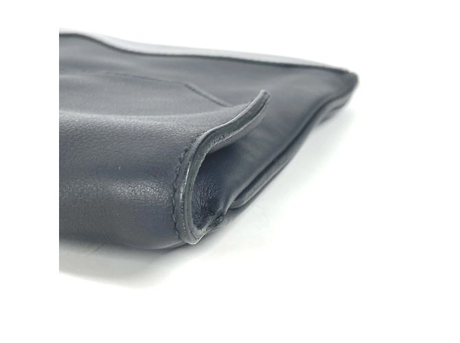 Hermès Borsa Clutch Hermes City Slide Blu navy - vista 6