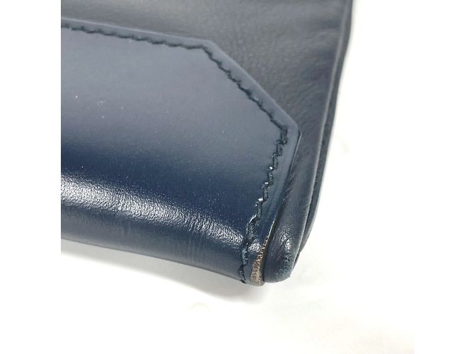 Hermès Borsa Clutch Hermes City Slide Blu navy - vista 8