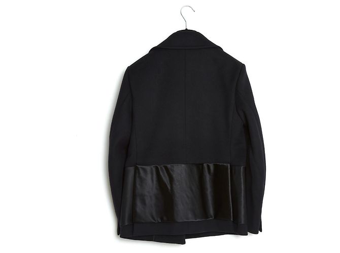 Céline di Phoebe Philo PF14 Giacca Caban FR38 Nero Giacca Pea US8 Celine - vista 4