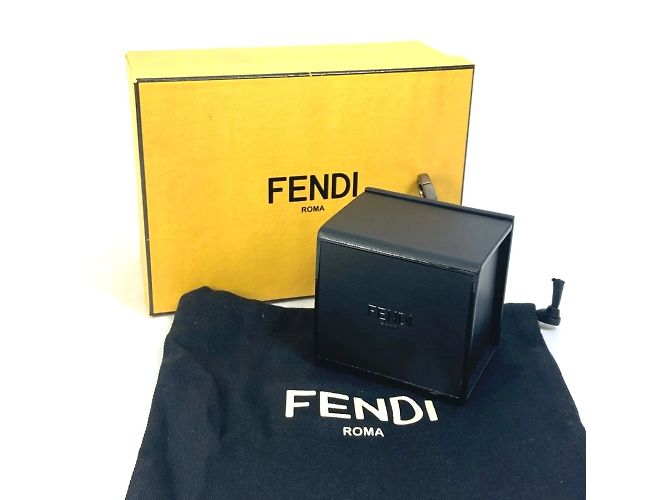 Portachiavi Fendi Minibox Bag Charm Nero - vista 13
