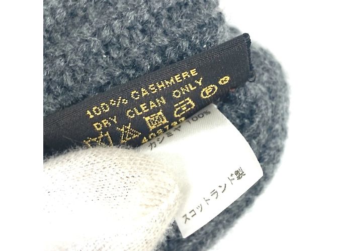 Guanti Bicolore in Cashmere Louis Vuitton Marrone Nero - vista 2