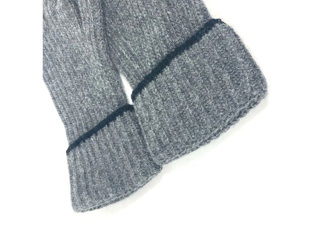 Guanti Bicolore in Cashmere Louis Vuitton Marrone Nero - vista 5