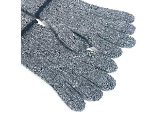 Guanti Bicolore in Cashmere Louis Vuitton Marrone Nero - vista 9