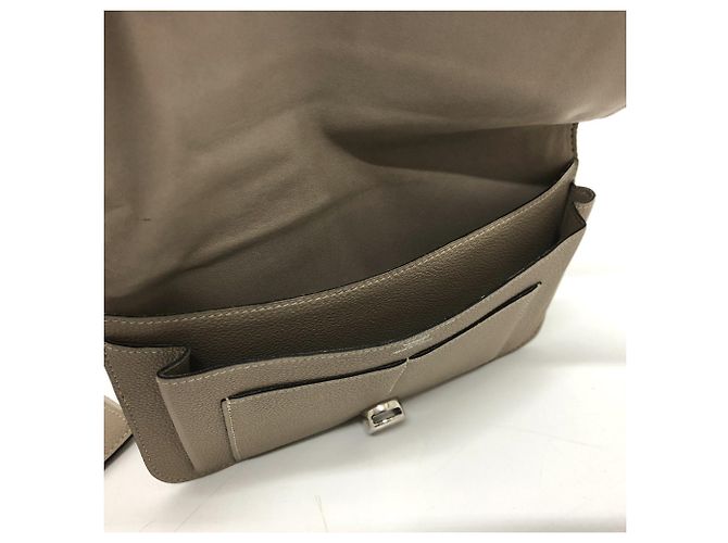 Hermès Hermes Dogon GM Langbörse aus beigem Togo-Leder - Ansicht 10